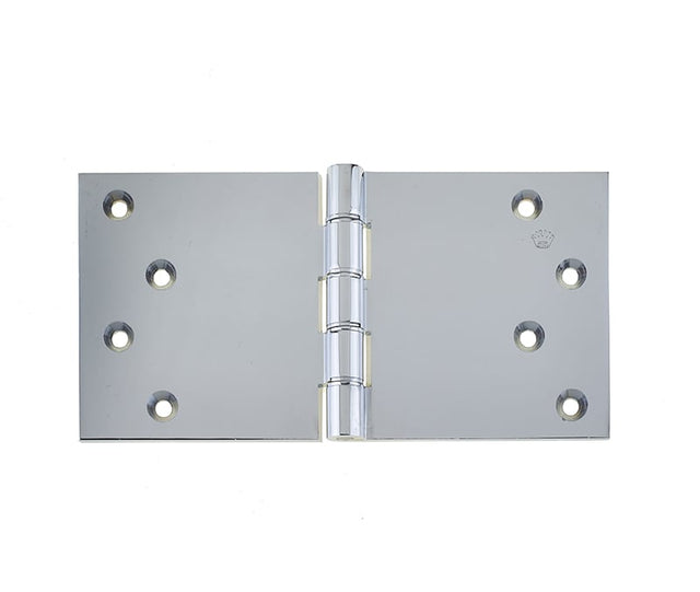 This is an image showing the Frelan - 102x200mm Projection Brass Hinges - Polished Chrome available to order from Trade Door Handles in Kendal