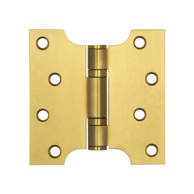 High quality image of Frelan - Parliament Ball Bearing Hinge 102x102x3mm Satin Brass Sku. J9449SB