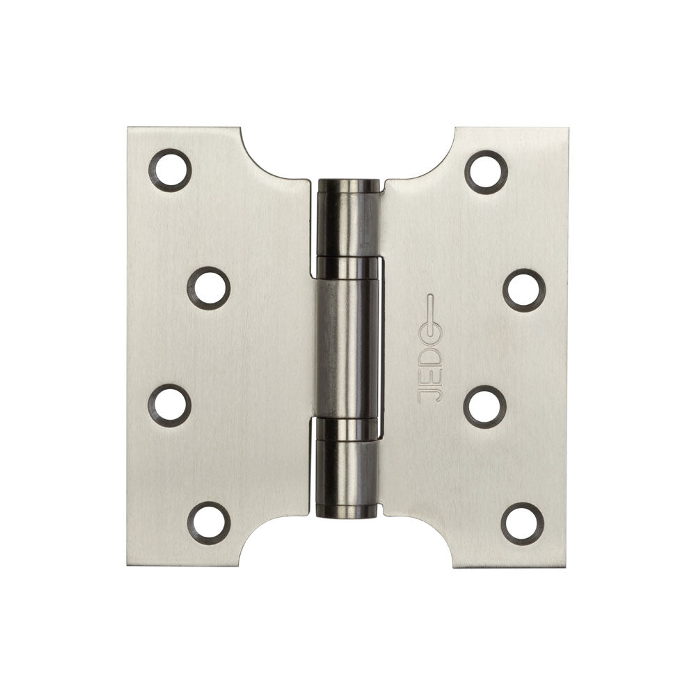 High quality image of Frelan - 102x127mm Stainless Steel Ball Bearing Parliament Hinges - SSS | Sku. j9449sss | available to order from Trade Door Handles in Kendal.