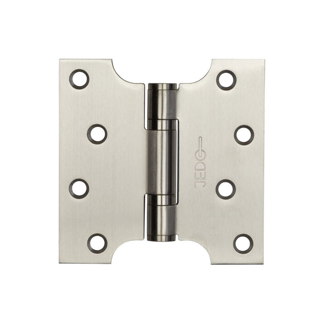 High quality image of Frelan - 102x127mm Stainless Steel Ball Bearing Parliament Hinges - SSS | Sku. j9449sss | available to order from Trade Door Handles in Kendal.