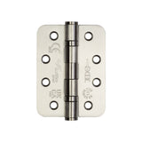 High quality image of Frelan - Certifire Stainless Steel Grade 13 Radiused Ball Bearing Hinges 102x76x3mm Satin Stainless Steel Sku. J9500RSSS