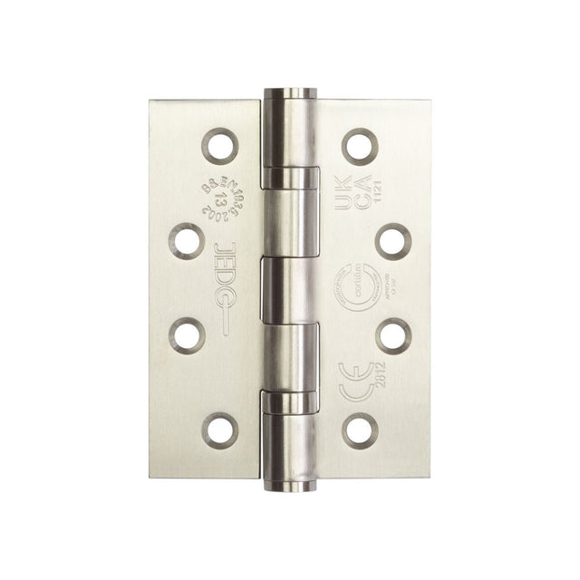 High quality image of Frelan - Certifire Stainless Steel Grade 13 Ball Bearing Hinges 102x76x3mm Satin Stainless Steel Sku. J9500SSS