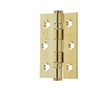 This is an image showing the Frelan - 76 x 50mm Stainless Steel Ball Bearing Hinges - Electro Brass available to order from Trade Door Handles in Kendal