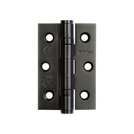 High quality image of Frelan - Jedo Stainless Steel Grade 7 Ball Bearing Hinges 76x50mm Black Sku. J9502MB