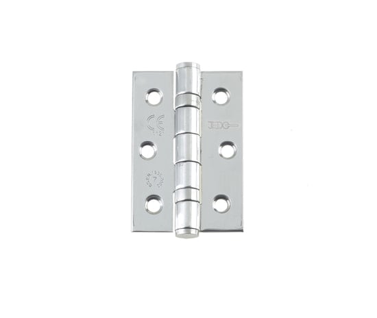 This is an image showing the Frelan - 76 x 50mm Stainless Steel Ball Bearing Hinges - Polished Stainless Stee available to order from Trade Door Handles in Kendal