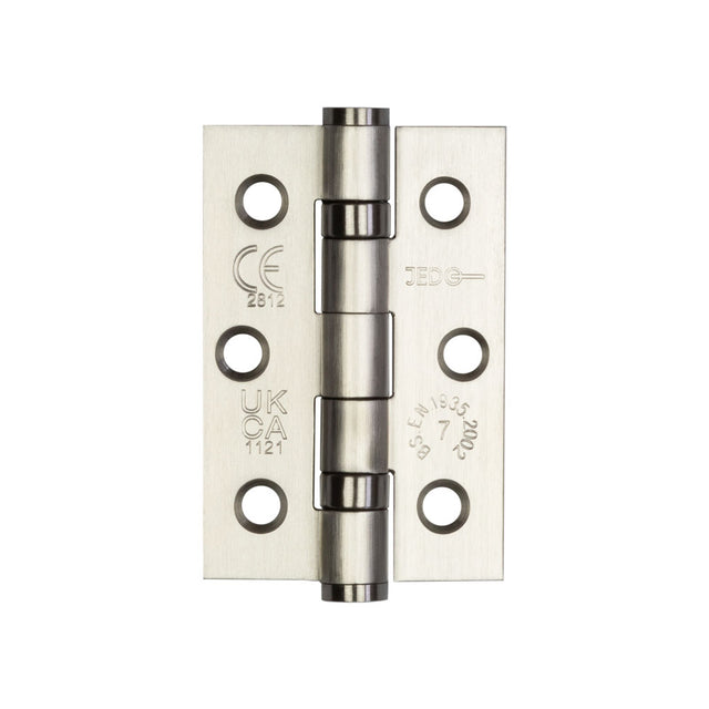 High quality image of Frelan - Jedo Stainless Steel Grade 7 Ball Bearing Hinges 76x50mm Satin Stainless Steel Sku. J9502SSS