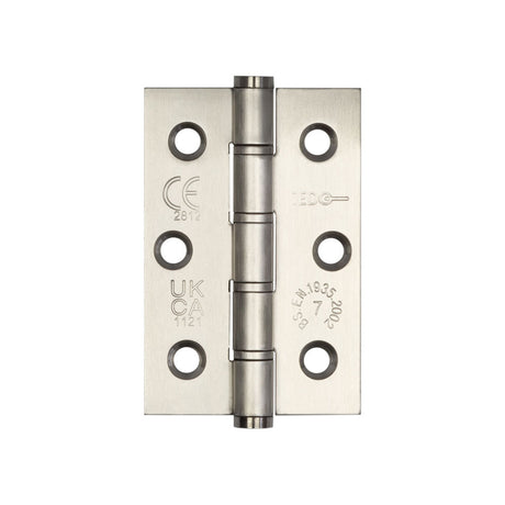 High quality image of Frelan - Jedo Stainless Steel Grade 7 Washered Hinges 76x50mm Satin Stainless Steel Sku. J9504SSS