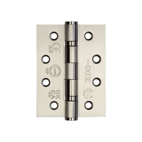High quality image of Frelan - Certifire Stainless Steel Grade 13 Ball Bearing Hinges (PCK 3) 102x76x3mm Satin Stainless Steel Sku. J9533SSS