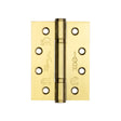 High quality image of Frelan - Certifire Stainless Steel Grade 13 Polymer Bearing Hinge 3 Knuckle Brass Finish Sku. J9603PVD