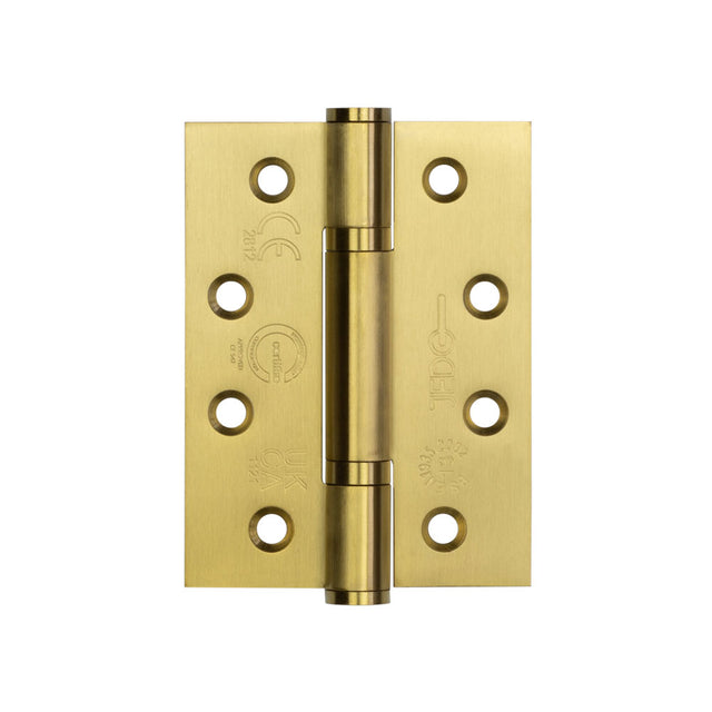 High quality image of Frelan - Certifire Stainless Steel Grade 13 Polymer Bearing Hinge 3 Knuckle Satin Brass Sku. J9603SB