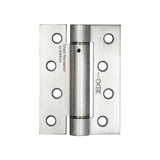 High quality image of Frelan - Jedo Steel Single Action Spring Hinges 102x76mm 102x76x2.7mm (PK of 3) Satin Chrome Sku. J9800SC