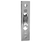 High quality image of Frelan - Jedo Sash Roller with Rectangular Plate 118x26mm Polished Chrome Sku. J993BPC