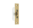 This is an image showing the Frelan - Brass Roller Sash Axel Pulley - Polished Brass available to order from Trade Door Handles in Kendal