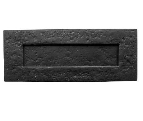 This is an image showing the Frelan - Letterplate Overall 270 x 115mm - Antique Black available to order from Trade Door Handles in Kendal