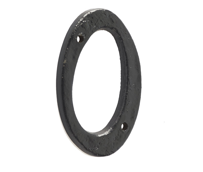 High quality image of Frelan - Antique Door Numerals Black No. 0 Sku. JAB15-0