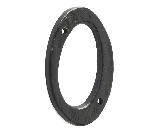 High quality image of Frelan - Antique Door Numerals Black No. 0 Sku. JAB15-0