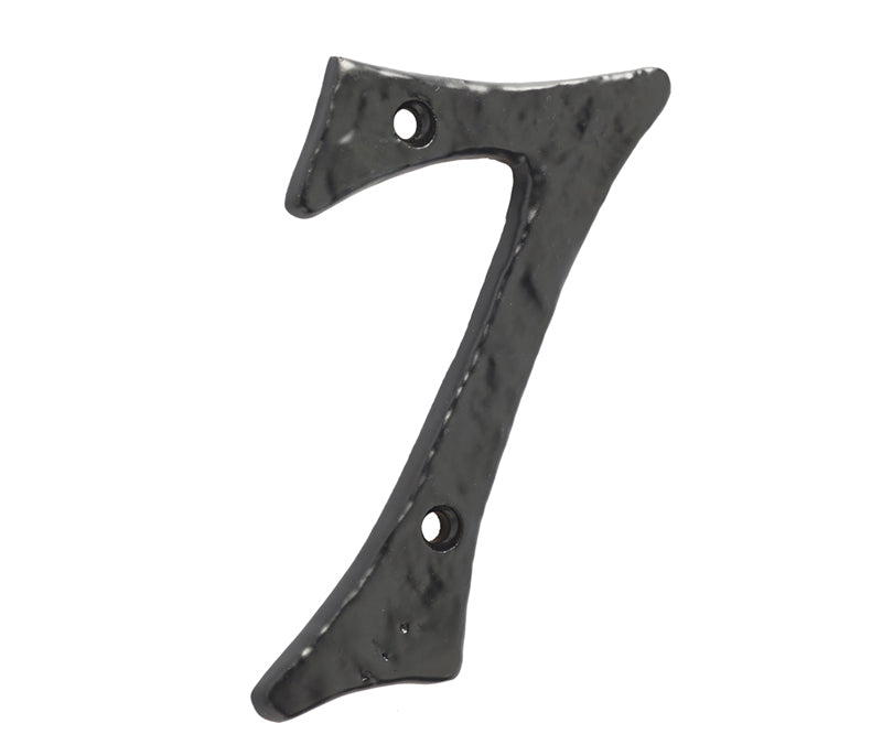High quality image of Frelan - Antique Door Numerals 7 Black No. 7 Sku. JAB15-7