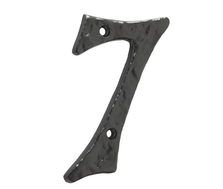 High quality image of Frelan - Antique Door Numerals 7 Black No. 7 Sku. JAB15-7