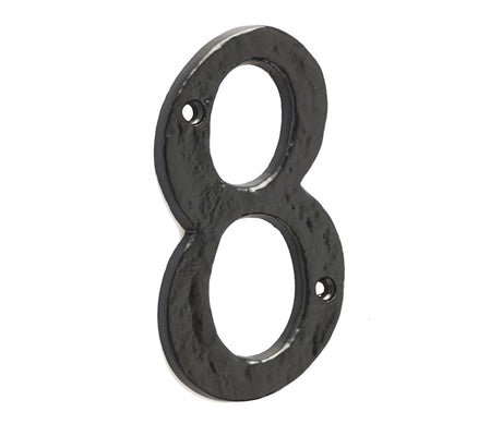 High quality image of Frelan - Antique Door Numerals 8 Black No. 8 Sku. JAB15-8