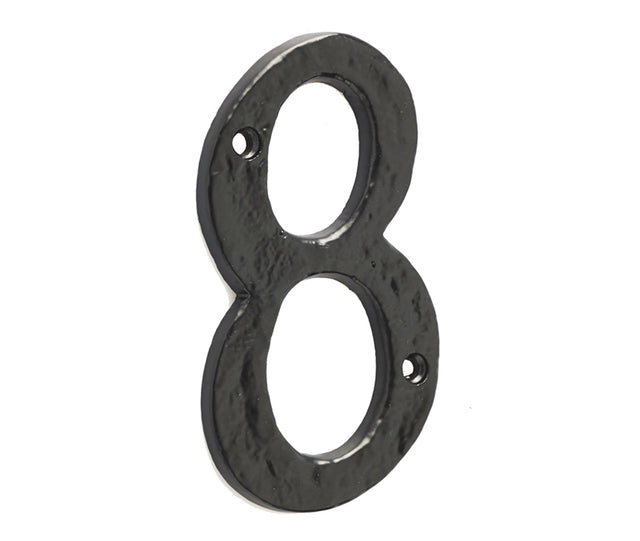 High quality image of Frelan - Antique Door Numerals 8 Black No. 8 Sku. JAB15-8