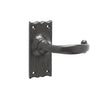 High quality image of Frelan - Regal Suite Door Handle Short Latchplate Black Sku. JAB2