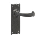High quality image of Frelan - Regal Suite Door Handle on Long Latchplate Black Sku. JAB2L