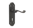 High quality image of Frelan - Turnberry Suite Door Handle on Lockplate Black Sku. JAB300