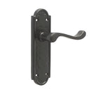 High quality image of Frelan - Turnberry Suite Door Handle on Latchplate Black Sku. JAB301
