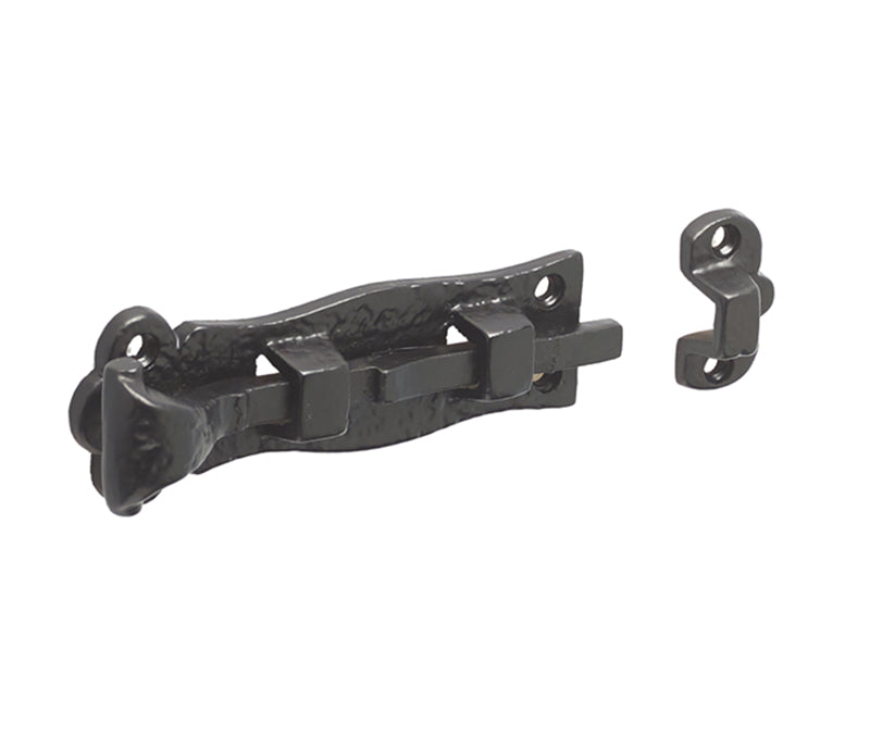 High quality image of Frelan - Antique Straight Bolts 125mm Black Sku. JAB39