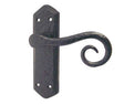 High quality image of Frelan - Royal Suite Door Handle on Latchplate Black Sku. JAB401