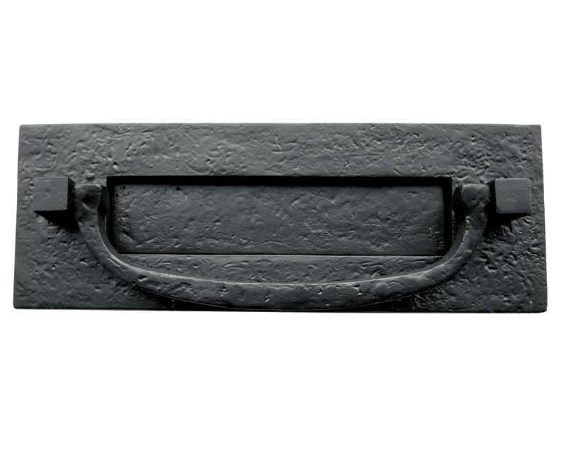 This is an image showing the Frelan - Postal Knocker - Antique Black available to order from Trade Door Handles in Kendal