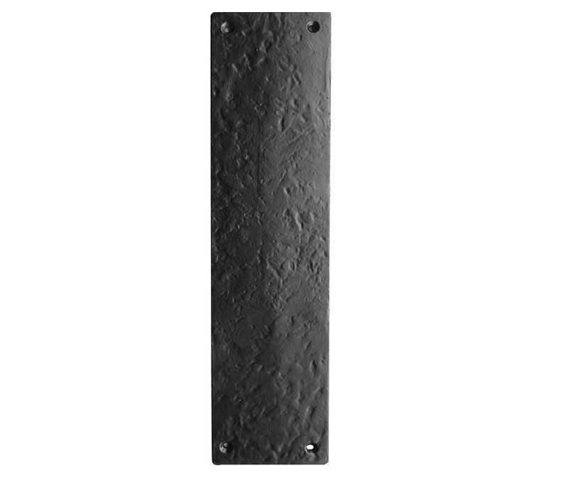 This is an image showing the Frelan - Finger Plate 75 x 300mm - Antique Black available to order from Trade Door Handles in Kendal