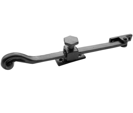 This is an image showing the Frelan - Screwdown Stay 250mm - Antique Black available to order from Trade Door Handles in Kendal