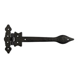 High quality image of Frelan - Antique Gate Hinges 300mm Black Sku. JAB660