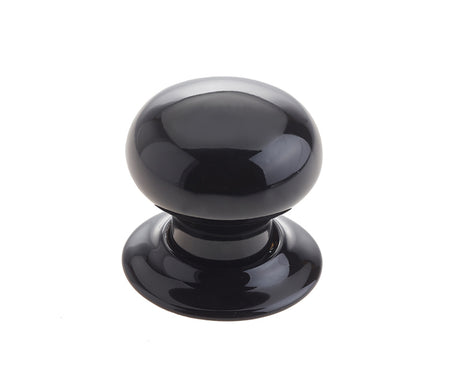 High quality image of Frelan - Jedo Porcelain Mortice Door Knobs Black Sku. JC60