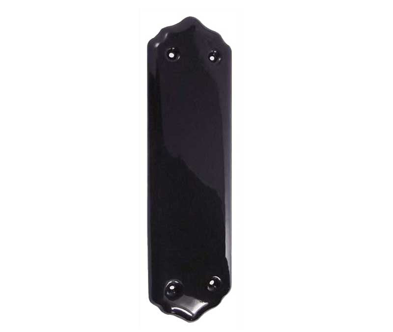 High quality image of Frelan - Black Finger Plate 380 x 75mm | Sku. jc61 | available to order from Trade Door Handles in Kendal.