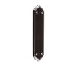 High quality image of Frelan - Black Silverline Finger Plate 380 x 75mm | Sku. jc63 | available to order from Trade Door Handles in Kendal.