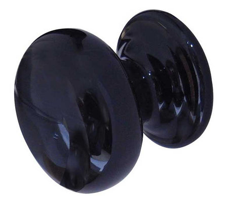 High quality image of Frelan - Porcelain 32mm Dia. Cabinet Knob - Black | Sku. jc65 | available to order from Trade Door Handles in Kendal.