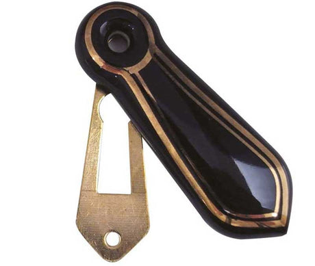 High quality image of Frelan - Black Goldline Escutcheon | Sku. jc72 | available to order from Trade Door Handles in Kendal.