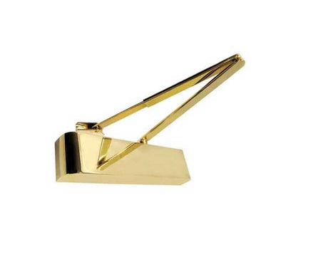 High quality image of Frelan - PB Size 2-4 Closer C/w PB Arm | Sku. jd200pb | available to order from Trade Door Handles in Kendal.