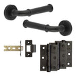 High quality image of Frelan - Complete Classic Door Handle Pack - Internal Doors - Black Sku. JE-A2B-MB