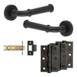 High quality image of Frelan - Complete Classic Door Handle Pack - Internal Doors - Black Sku. JE-A4B-MB