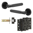 High quality image of Frelan - Complete Bari Door Handle Pack - Internal Doors - Black Sku. JE-D4A-MB