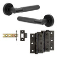 High quality image of Frelan - Complete Bari Door Handle Pack - Internal Doors - Black Sku. JE-D4B-MB