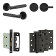 High quality image of Frelan - Complete Bari Door Handle Pack - Bathroom - Black Sku. JE-D6A1-MB