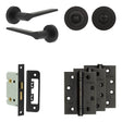 High quality image of Frelan - Complete Gio Door Handle Pack - Bathroom - Black Sku. JE-E5A3-MB