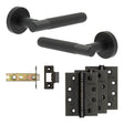 High quality image of Frelan - Complete Venice Door Handle Pack - Internal Doors - Black Sku. JE-F4A-MB