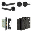 High quality image of Frelan - Complete Venice Door Handle Pack - Bathroom - Black Sku. JE-F6A2-MB
