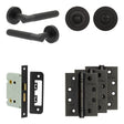 High quality image of Frelan - Complete Venice Door Handle Pack - Bathroom - Black Sku. JE-F6A3-MB