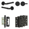High quality image of Frelan - Complete Midtown Door Handle Pack - Bathroom - Black Sku. JE-G5A1-MB